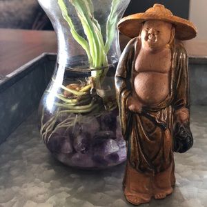 Vintage Asian Clay Figurine